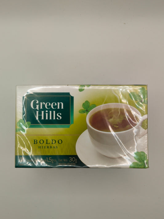 Green Hills - Boldo Hierbas Tea Bags